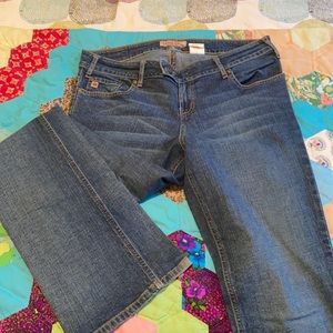 Paris Blues Boot cut jeans medium dark wash. Size 14